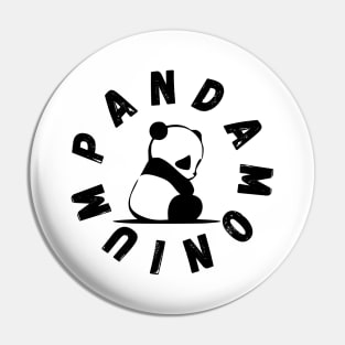 Pandamonium Funny Gift for Gothic Panda Lovers Pandemonium Pin