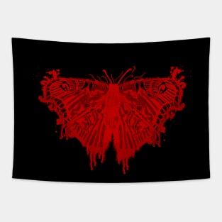 Butterfly red tattoo Tapestry