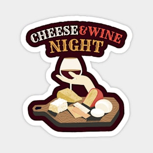 Cheese and Wine Night Magnet