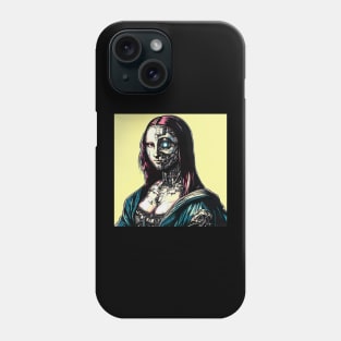 Cyborg Mona Lisa Phone Case