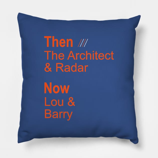 Then & Now Pillow by Lightning Bolt Designs