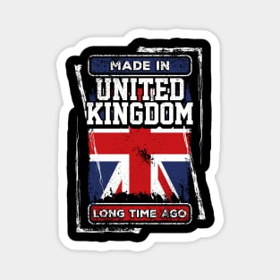 United Kingdom Flag Born Distressed Novelty Gift Magnet