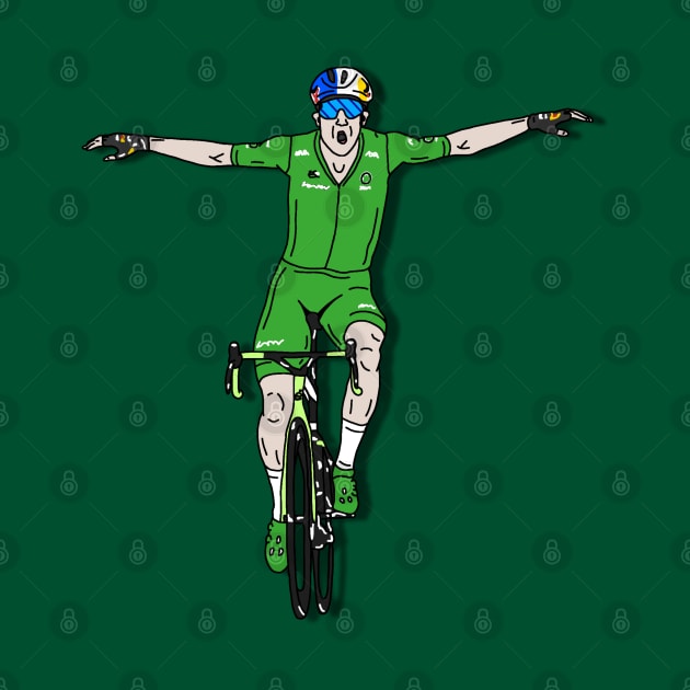 Wout Van Aert Tour de France 2022 - Green jersey champion by p3p3ncil