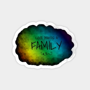 Love Makes a Family, LGBTQ, Valentine's Day Magnet