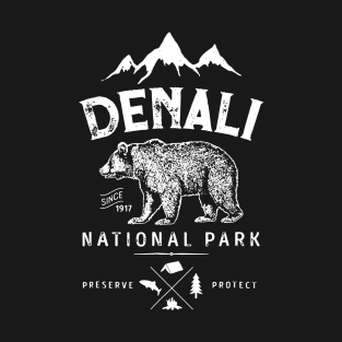 Denali National Park and Preserve Shirt US Alaska Vintage T-Shirt