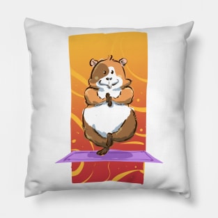 Yoga Spiritual Hamster Pet Owners Pillow