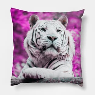 White Tiger (Color Pop) Pillow