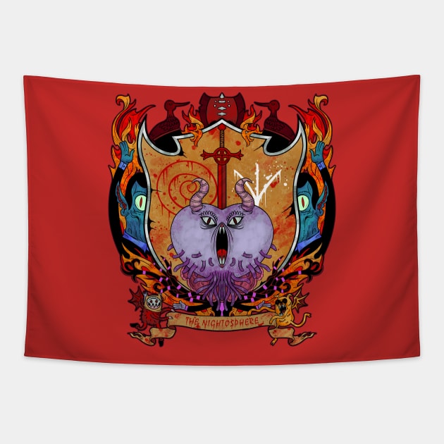 Crest of Night Tapestry by stevenlefcourt