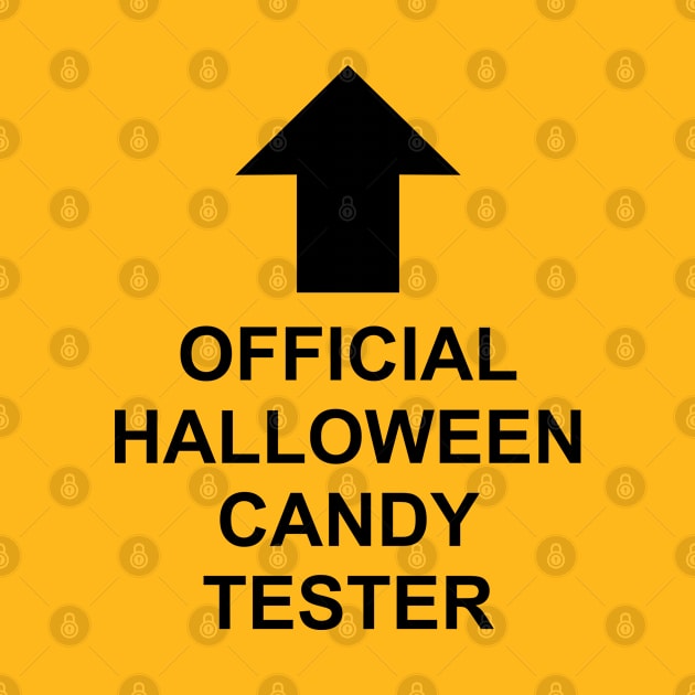 Official Halloween Candy Tester - Black Text by The Corner Cabinet