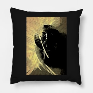 Sepia Sphere. Contemporary Art Composition Surreal Photography Collage Pillow