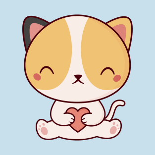 Kawaii Cute Kitten Cat T-Shirt