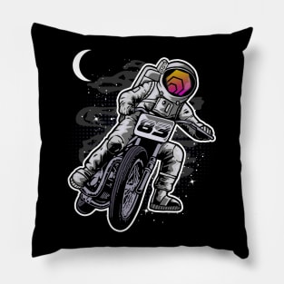 Astronaut Motorbike HEX Coin To The Moon Crypto Token Cryptocurrency Wallet Birthday Gift For Men Women Kids Pillow