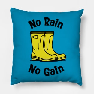 No Rain No Gain Pillow