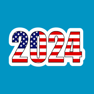 2024 American Flag Colors, T-Shirt