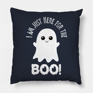 I am just here for the boo! Halloween costume Pillow