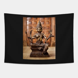 Shiva god statuette Tapestry