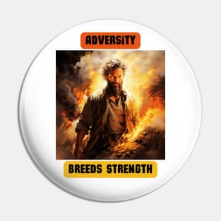 Adversity Breeds Strength Pin