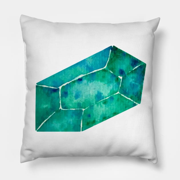 Green crystal Pillow by Annka47