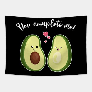 You complete me - Avocado Couple - Mothers Day Gift Tapestry