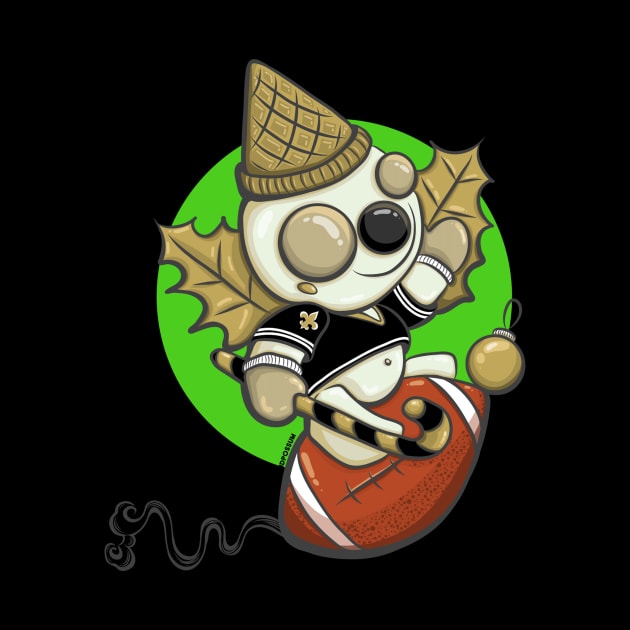 Who Dat Mr. Bingle! New Olreans Saints by Twocatsandpossum