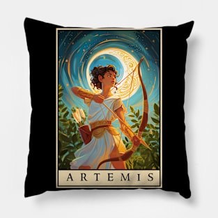 Artemis: Goddess of the Moon Pillow