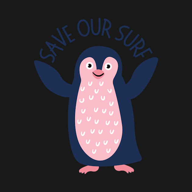 Penguin Save Our Surf by casualism