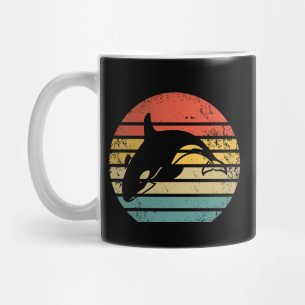 Retro Orca Killer Whale Gift I Vintage Orcas - Orca Whale - Taza ...