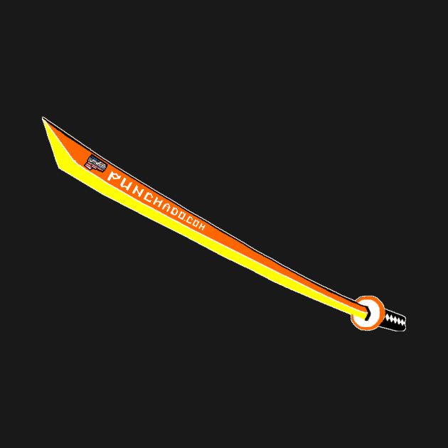 Katana with Blank Text, v. Code Orange Yellow by punchado