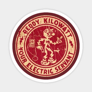 Reddy Killowat Your Electric servant Vintage Magnet