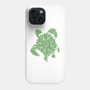 Green Mandala Turtle Phone Case