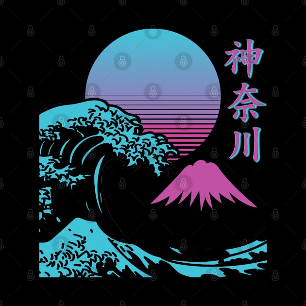 Japanese Vaporwave and synthwave shirt by Johan13