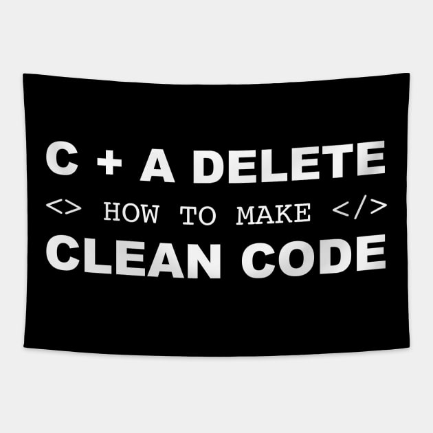 Clean Code Programing Tapestry by kalemstudio