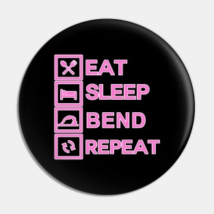 Acrobat Shirt | Eat Sleep Bend Repeat Exercise Training Pin