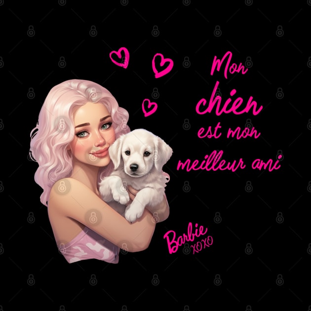 Mon chien est mon meilleur ami - Barbie by Violet77 Studio