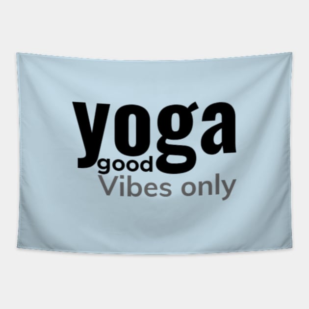 Yoga good vibes only Tapestry by Worthinessclothing