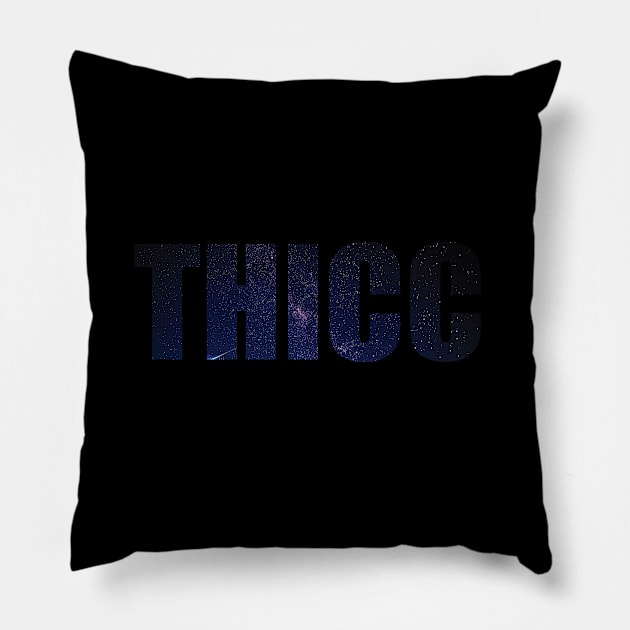 Thicc Galaxy Pillow by BlackCoffeeCake