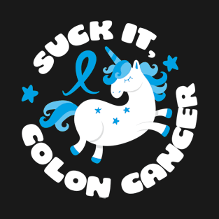 Suck It Colon Cancer Unicorn T-Shirt