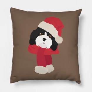 Cavachon Christmas Dog Pillow