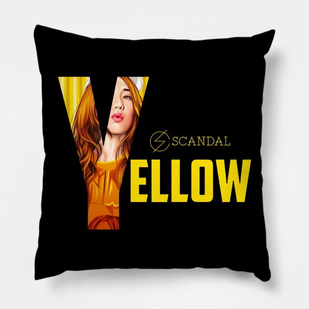 TOMOMI YELLOW (2016) Pillow by kecengcbl