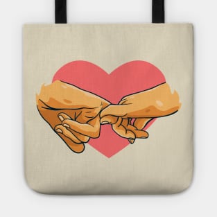 I promise you pinky promise heart Tote