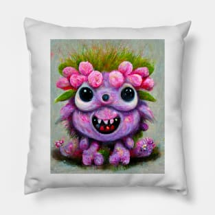 Cute flower monster Pillow