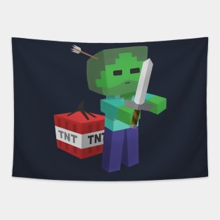 Zombie TNT Tapestry