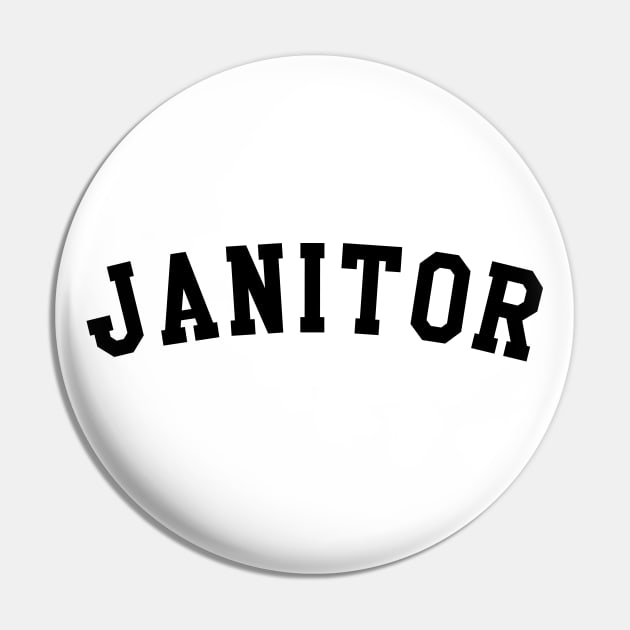 Janitor Pin by KC Happy Shop