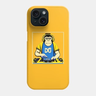 DJ Monkey Thinker Phone Case