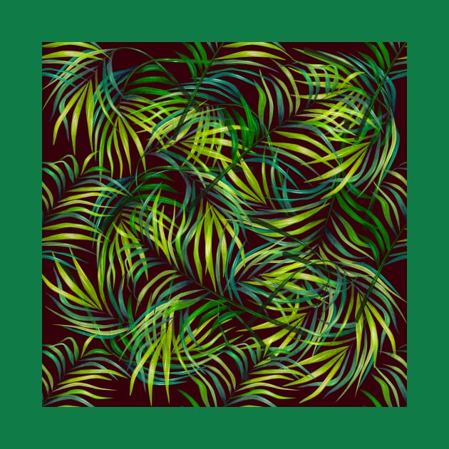 Colorful Tropical Fronds by StudioGrafiikka