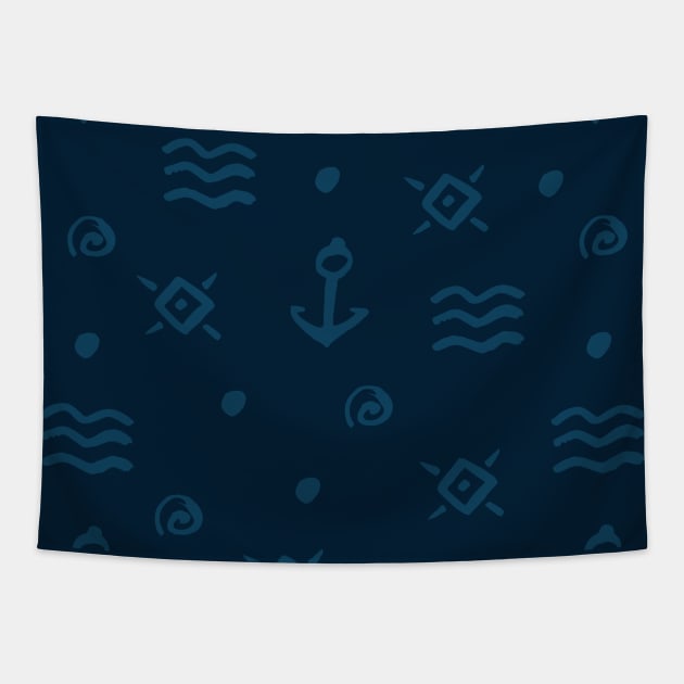 Sea elements Tapestry by Nataliia1112