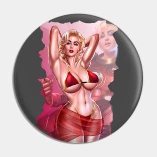 Casie Rocket pin up Pin