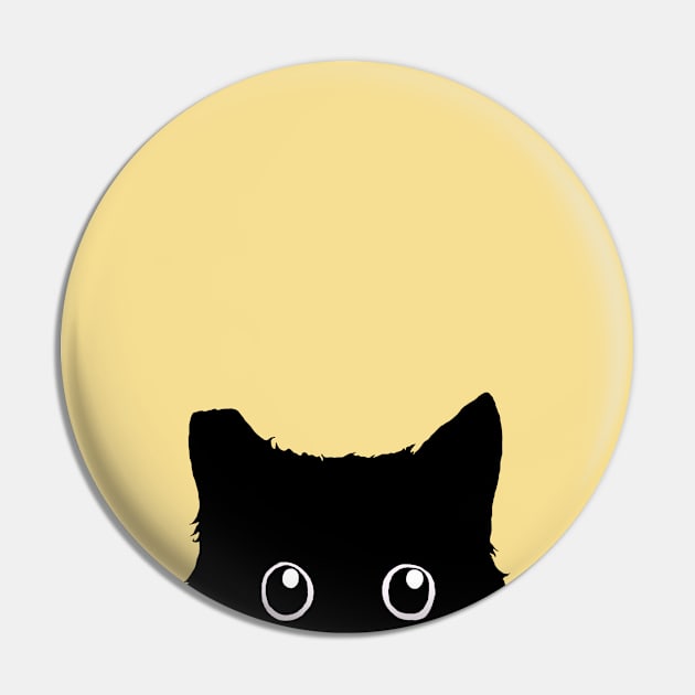 Curious Cat Pin by Liancary