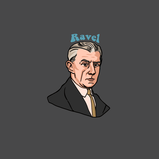 Maurice Ravel Illustration by KatiaMart