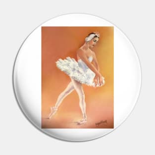 Odette Dancing in Swan Lake Pin